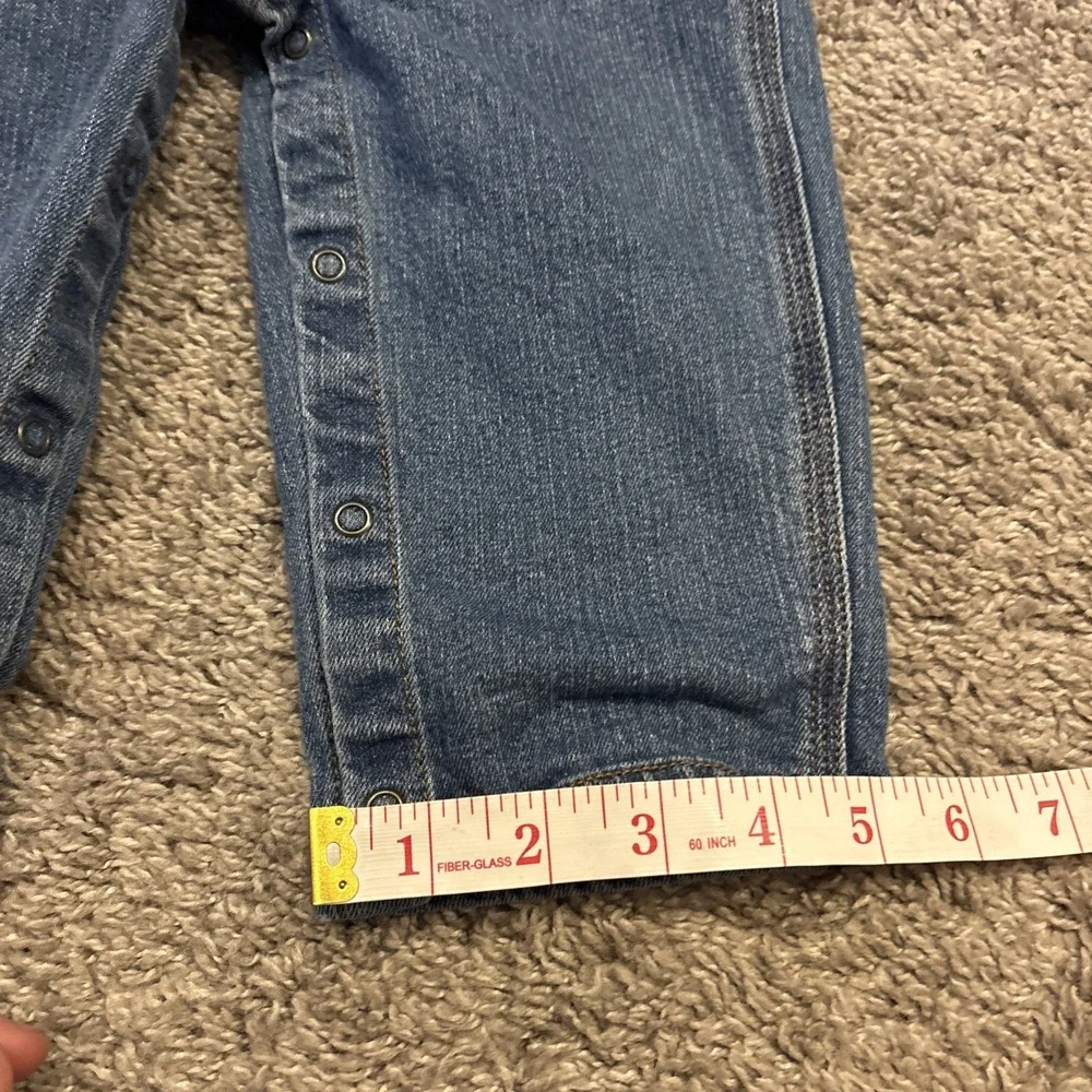 Carhartt Kids Denim Bib Overalls Toddler 18m Adjustable Straps Snap Legs